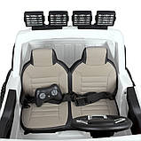 Дитячий електромобіль на акумуляторі Джип Ford M 4790 з пультом радіокерування для дітей 3-8 років білий, фото 6