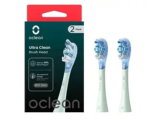Насадка для електричної зубної щітки Oclean UG01 G02 Ultra Gum Care Brush Green (2 шт) (6970810553536)
