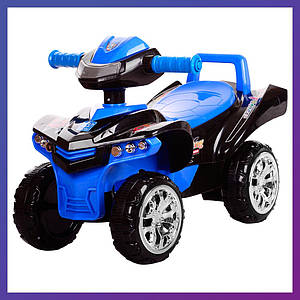 Дитяча каталка-толокар Bambi M 3502 світлові та звукові ефекти чорно-синій