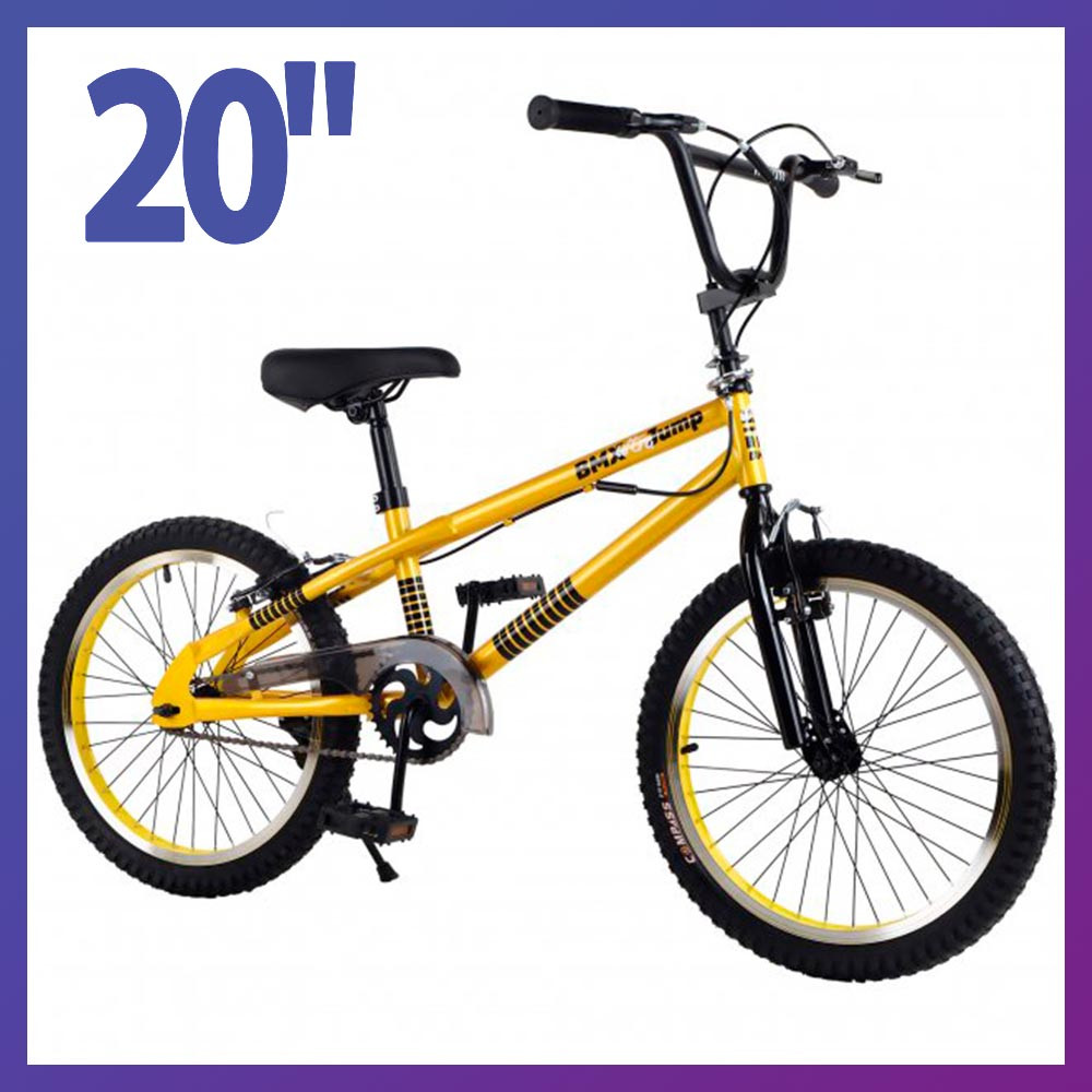 Дитячий велосипед TILLY BMX 20' T-22061 двоколісний сталевий жовтий, фото 1