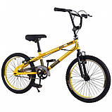 Дитячий велосипед TILLY BMX 20' T-22061 двоколісний сталевий жовтий, фото 2