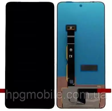 Дисплей для Motorola Moto G84 5G POLED модуль (екран та сенсор) оригінал, Чорний, фото 1