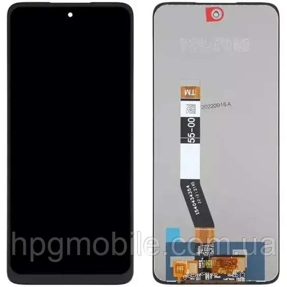 Дисплей для Motorola Moto G54 5G/G54 Power модуль (екран та сенсор) з рамкою, оригінал, Чорний, фото 1