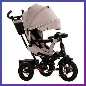 Дитячий триколісний велосипед-коляска на надувних колесах TILLY Impulse T-386 (з поворотом сидіння на 360)