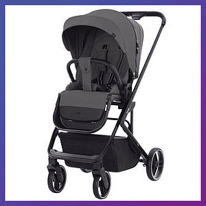 Дитяча прогулянкова коляска — книжка з регульованою спинкою CARRELLO Alfa CRL-5508 Graphite Grey темно-сіра