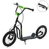 Самокат міський двоколісний для дорослих і дітей від 8 років SR 2-044-1-B чорний, фото 2