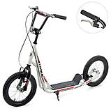 Самокат міський двоколісний для дорослих і дітей від 8 років SR 2-045-1-W білий, фото 2