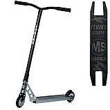 Самокат трюковий міський двоколісний для дорослих і дітей від 5 років ITRIKE SR 2-069-2-BS чорний, фото 2