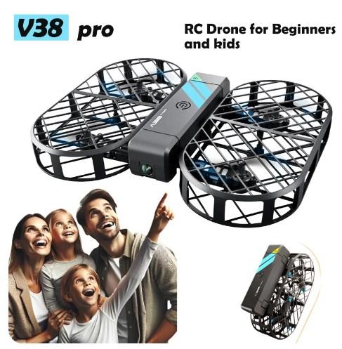 Квадрокоптер дрон з камерою V38 Pro 6k HD camera RC Plane Drone FPV з WiFi Камерою на Пульті керування 3.7V 750mAh до 16 хвилин