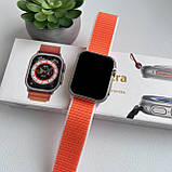 Смарт годинник Фітнес браслет треккер Smart Watch N8 Ultra пульсометром тонометром жовтогарячі + Подарунок, фото 8