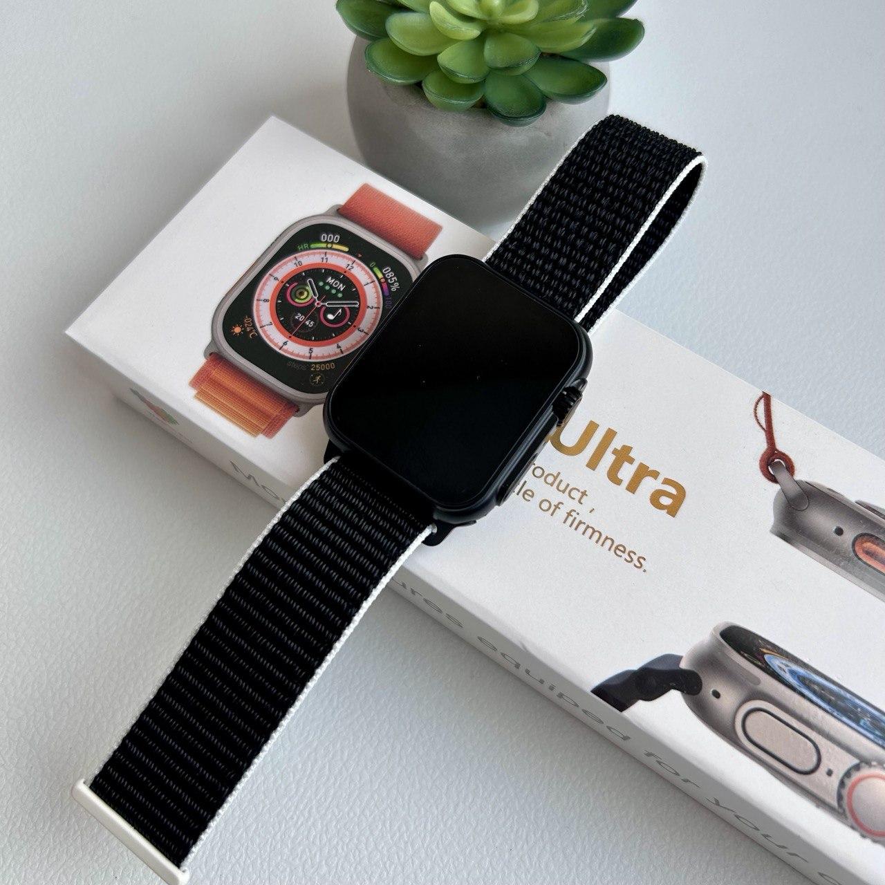 Смарт годинник Фітнес браслет треккер Smart Watch N8 Ultra пульсометром тонометром чорний + Подарунок