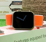Смарт годинник Фітнес браслет треккер Smart Watch N8 Ultra пульсометром тонометром чорний + Подарунок, фото 6
