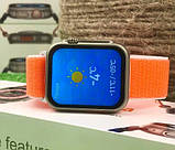 Смарт годинник Фітнес браслет треккер Smart Watch N8 Ultra пульсометром тонометром чорний + Подарунок, фото 8