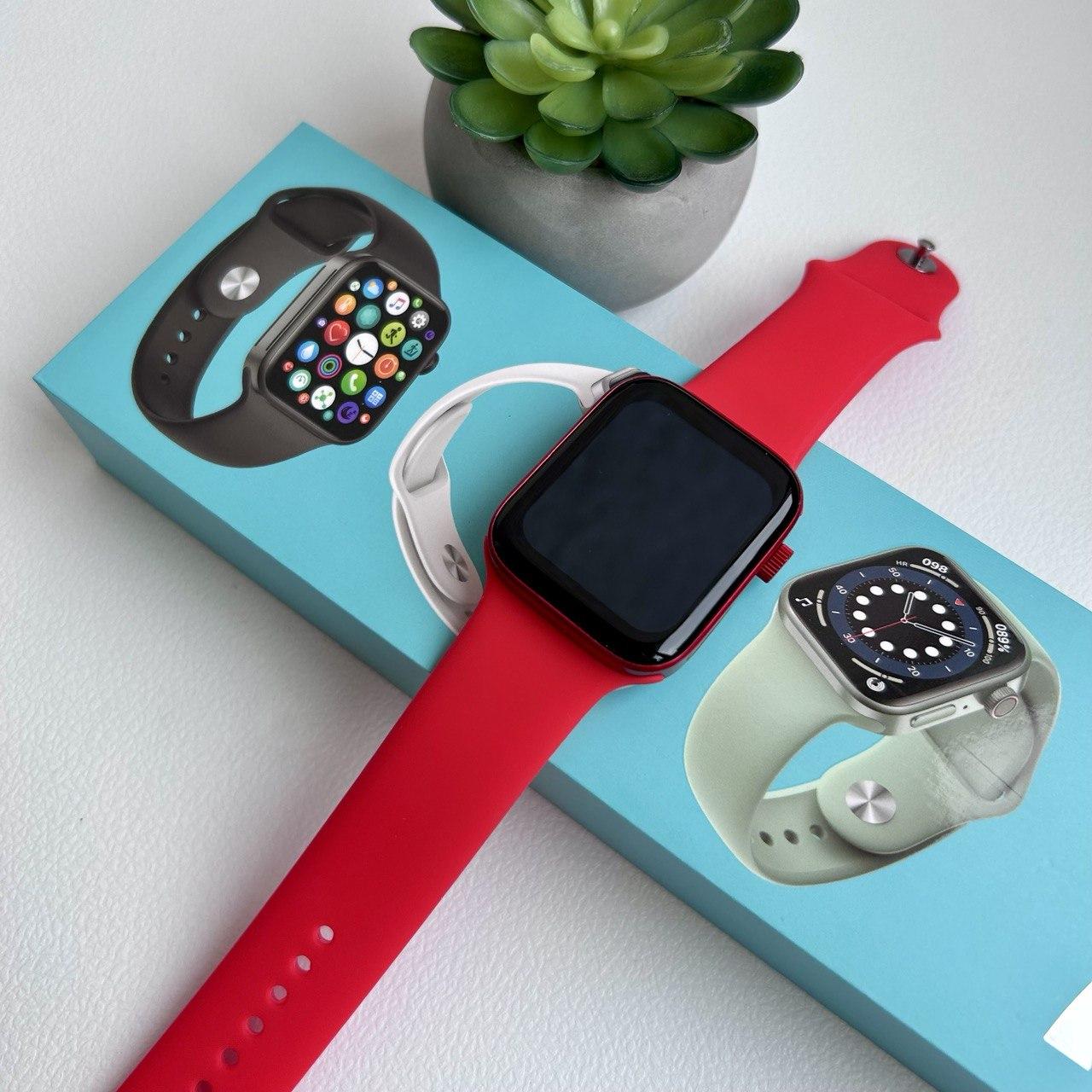 Смарт годинник Фітнес браслет Smart Watch N76 з пульсометром червоний