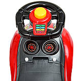 Дитяча каталка-толокар Bambi M 4205 з батьківською ручкою 2 в 1 червона, фото 10