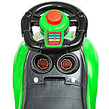 Дитяча каталка-толокар Bambi M 4205 з батьківською ручкою 2 в 1 зелений, фото 10