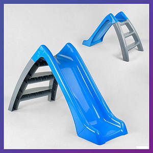 Дитяча пластикова гірка 123 см Pilsan Funny 06-167 сіро-синя