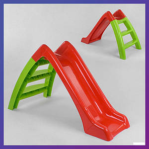 Дитяча пластикова гірка 123 см Pilsan Funny 06-167 зеленувато-червона