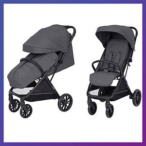 Дитяча прогулянкова коляска — книжка з регульованою спинкою Tilly Nero CRL-5514 Slate Grey темно-сіра