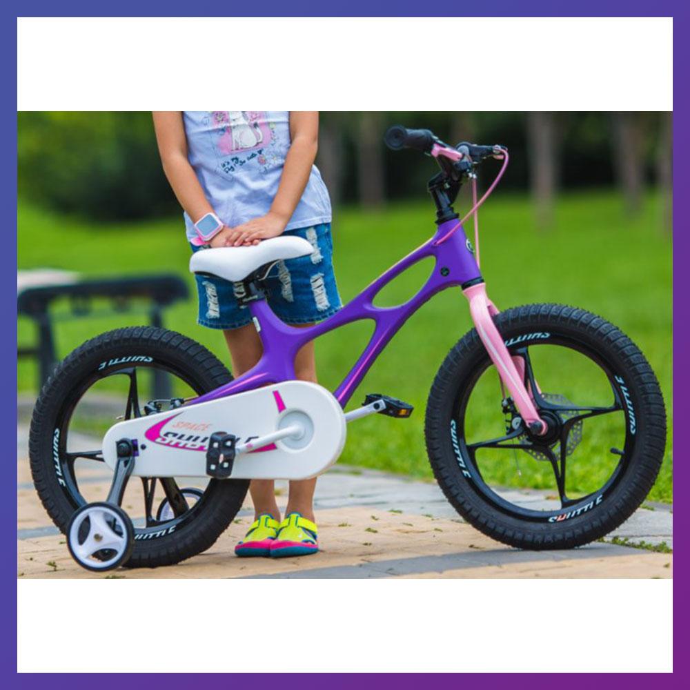 Велосипед дитячий двоколісний на магнієвій рамі RoyalBaby SPACE SHUTTLE 16" зріст 100-120 см від 4-7 років фіолетовий, фото 1