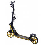 Самокат двоколісний для дітей і дорослих Maraton Concept ручне гальмо ремінь для перенесення + Подарунок, фото 2