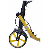 Самокат двоколісний для дітей і дорослих Maraton Concept ручне гальмо ремінь для перенесення + Подарунок, фото 3