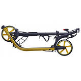 Самокат двоколісний для дітей і дорослих Maraton Concept ручне гальмо ремінь для перенесення + Подарунок, фото 6