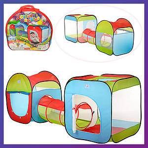 Дитячий намет з тунелем M 2503 ігровий для дітей у сумці