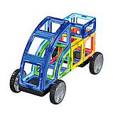 Дитячий конструктор магнітний Limo Toy LT3003 Транспорт 87 деталей, фото 3