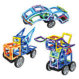 Дитячий конструктор магнітний Limo Toy LT3003 Транспорт 87 деталей, фото 6