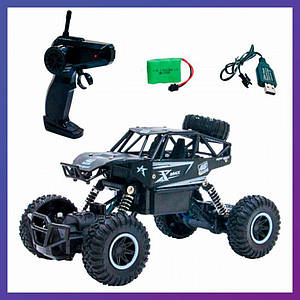 Дитяча машинка на радіокеруванні Джип OFF-ROAD CRAWLER SL-110AB джип гумові колеса 1:20