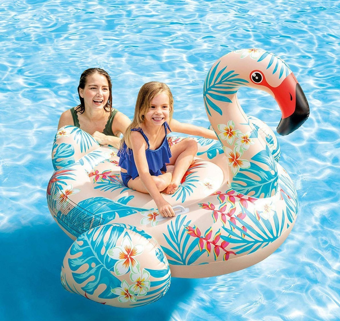 Надувной плот детский для катания Intex 57559 Фламинго 142х137х97 см, фото 1