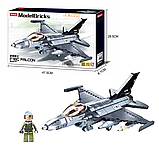 Дитячий конструктор SLUBAN M38-B0891 Військовий літак F-16C Falcon 521 деталь, фото 7