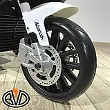 Дитячий електро мотоцикл двоколісний на акумуляторі BMW JT 528 для дітей 3-8 років синій, фото 10