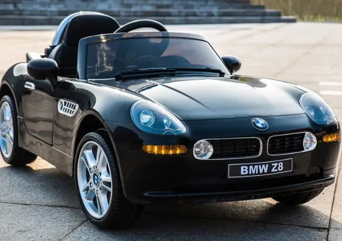 Дитячий електромобіль на акумуляторі BMW Z8 JE1288 з пультом радіокерування для дітей 3-8 років чорний, фото 1