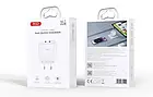 Адаптер живлення для телефона XO L140 - 35W PD DUAL PORT USB-C White, фото 2