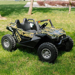 Дитячий електромобіль на акумуляторі Багі M 4170 (24 V) з пультом радіокерування для дітей 3-8 років камуфляж