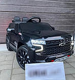 Дитячий електромобіль на акумуляторі Chevrolet M 4958 з пультом радіокерування для дітей 3-8 років чорний, фото 4