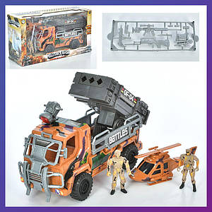 Дитячий ігровий набір військовий транспорт 1828-110E Військова вантажівка з солдатами