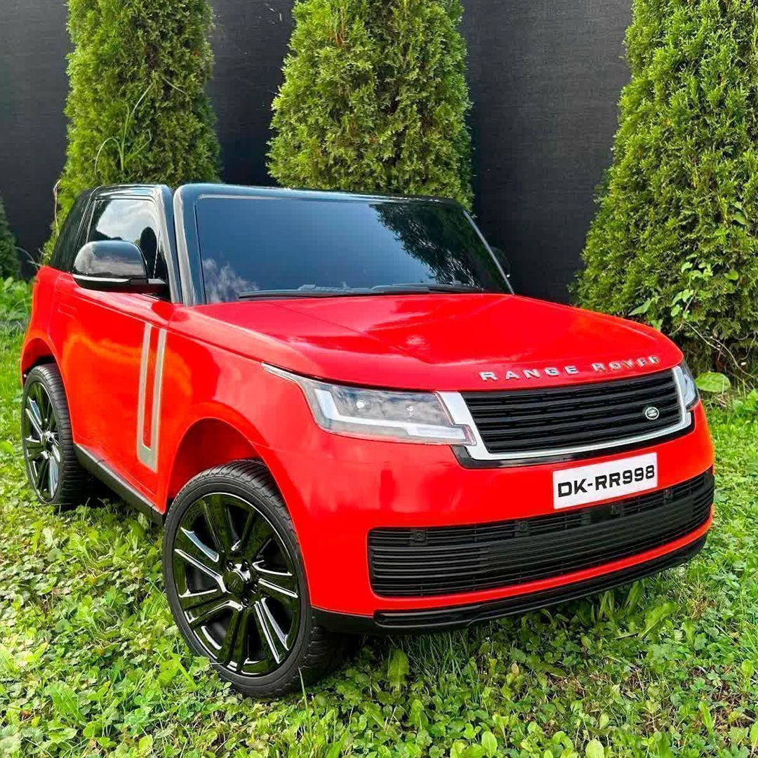 Дитячий 2-місний електромобіль на акумуляторі Джип Range Rover 5055 з пультом р/у червоний колір