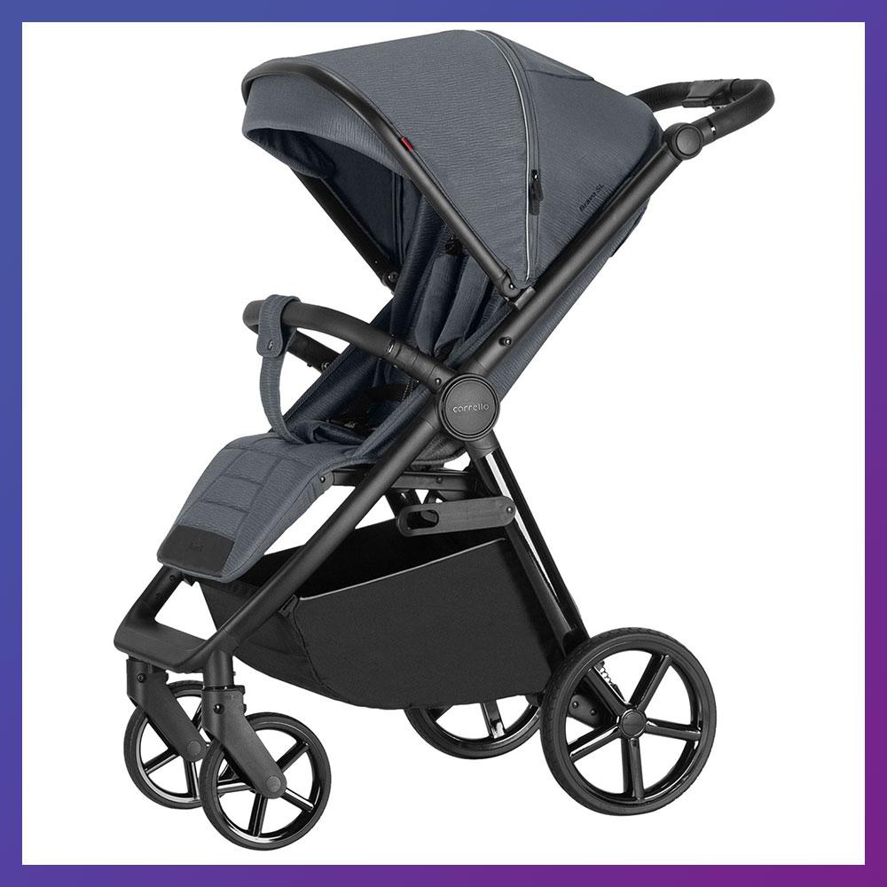 Дитяча прогулянкова коляска — книжка з регульованою спинкою Carrello Bravo CRL-5520 Deep Grey Сірий, фото 1