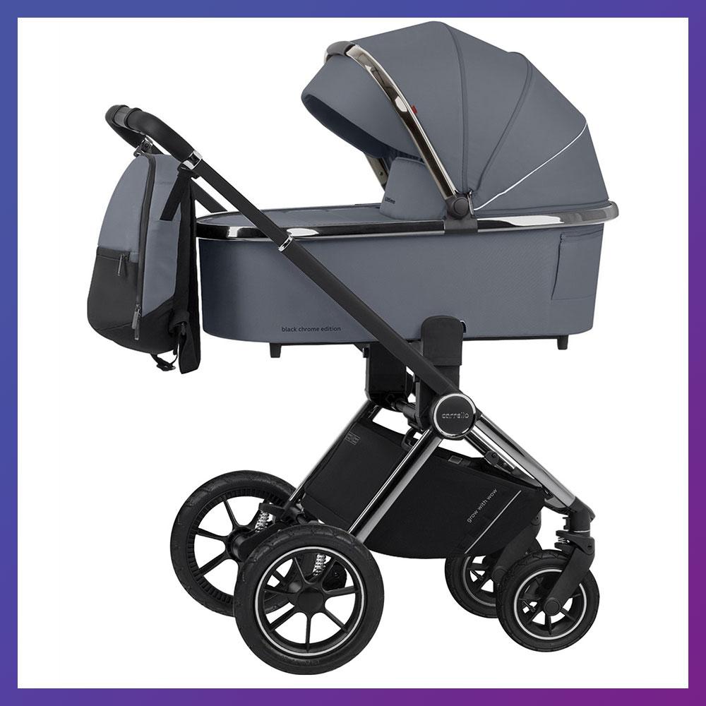 Дитяча універсальна коляска CARRELLO Ultimo CRL-6511 (2in1) з прогулянковим блоком Cool Grey Сірий, фото 1