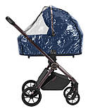 Дитяча універсальна коляска CARRELLO Ultra CRL-6525 (2in1) Morning Blue з прогулянковим блоком Синій, фото 3