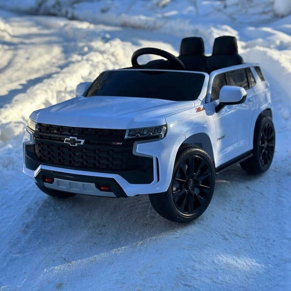 Дитячий електромобіль на акумуляторі Chevrolet Tahoe M 5110 з пультом радіокерування для дітей 3-8 років білий