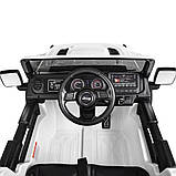Дитячий електромобіль на акумуляторі Jeep M 4176 з пультом радіокерування для дітей 3-8 років Білий, фото 6