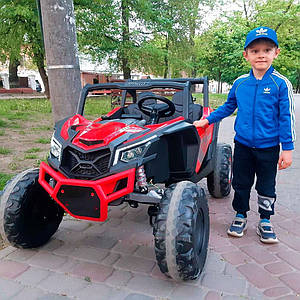 Дитячий електромобіль на акумуляторі Багі M 4567 з пультом радіокерування для дітей 3-8 років Червоний