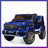 Дитячий електромобіль на акумуляторі Джип Mercedes M 4180 з пультом р/у для дітей 3-8 років автофарбування Синій, фото 4
