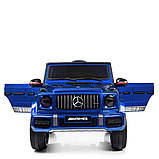 Дитячий електромобіль на акумуляторі Джип Mercedes M 4180 з пультом р/у для дітей 3-8 років автофарбування Синій, фото 5