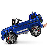 Дитячий електромобіль на акумуляторі Джип Mercedes M 4180 з пультом р/у для дітей 3-8 років автофарбування Синій, фото 7
