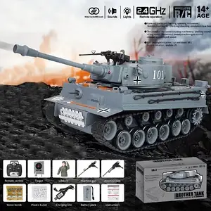 Дитячий танк на радіокеруванні Тигр G239442-ZY021-812 світлові та звукові ефекти акумуляторний